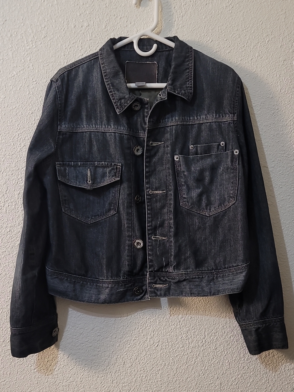 Arizona Jean Company Black Denim Jean Jacket